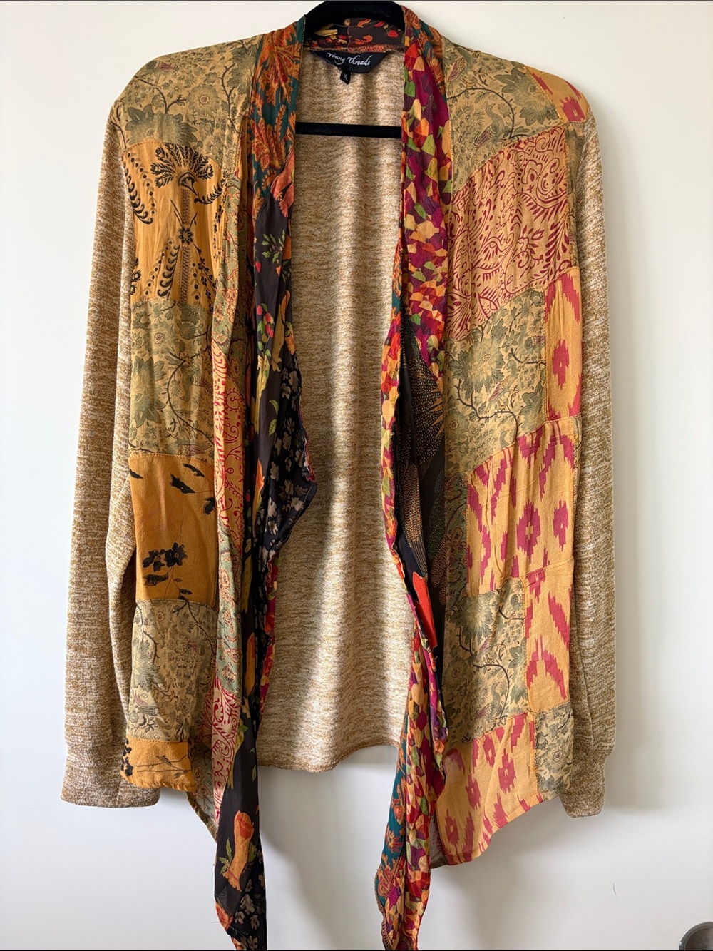 Young Threads Beautiful for Fall  Open-Front Waterfall Cardigan Sweater